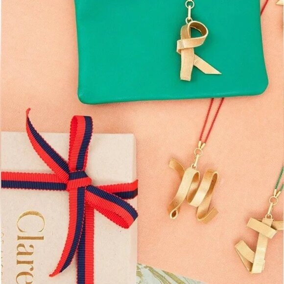 Sold NWOT “V” Clare V Ribbon Charm - Picture 1 of 9